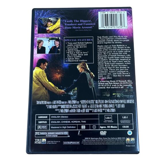 Sleepless in Seattle 10th Anniversary Edition DVD Tristar Pictures 1993/2003 - Picture 3 of 7